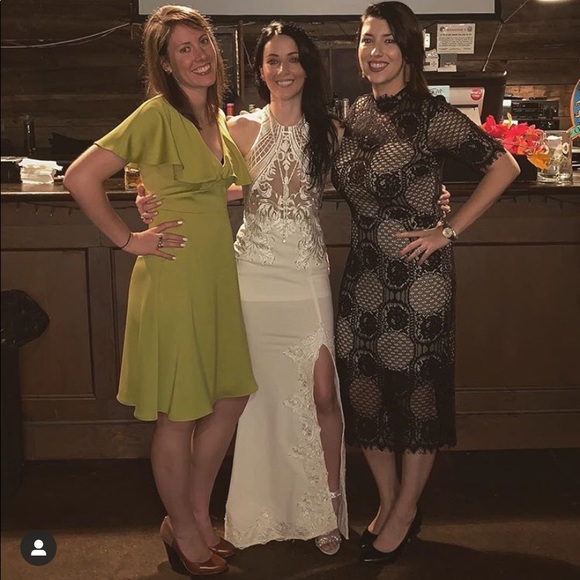 ASOS Love Triangle Mesh Top Maxi w/ Thigh Split - Picture 7 of 15